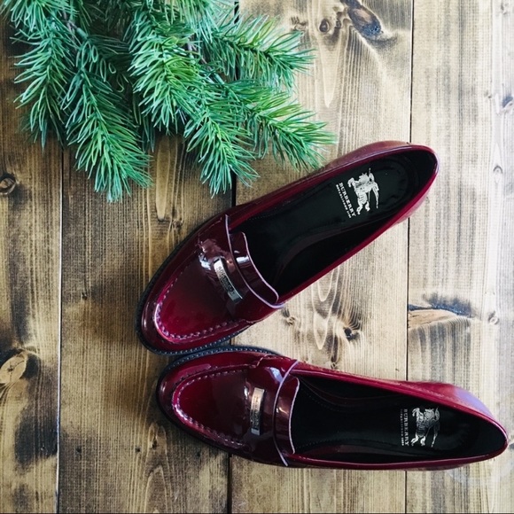 burberry chilcott patent loafer